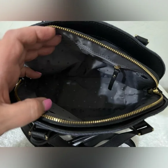 Kate Spade NWOT Embellished Cameron Street Lottie Denim Blue Pearls Orig $348 - Picture 11 of 14